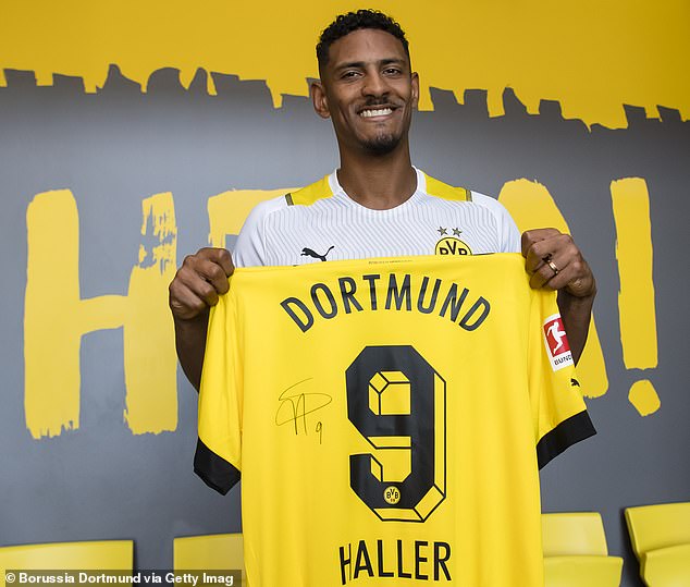 Haller signed for Dortmund in the summer but has yet to play for the club after being diagnosed with a testicular tumor.