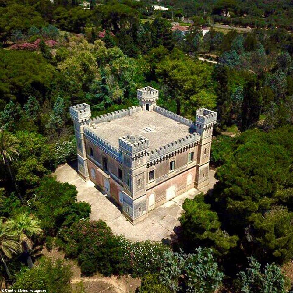 Historic The castle, once abandoned for 100 years, stands tall from above and is surrounded by lush forests.