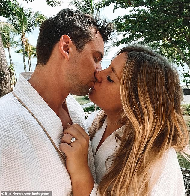 Hurrah!  The 26-year-old singer took to her Instagram on Tuesday to tell her followers that her partner Jack Burnell had taken a knee during a trip to Mauritius.