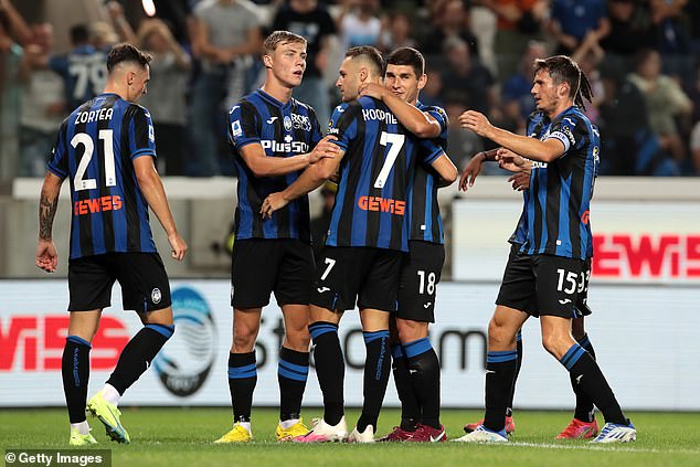 The Dutch international (centre) has spent the last 18 months with Atalanta