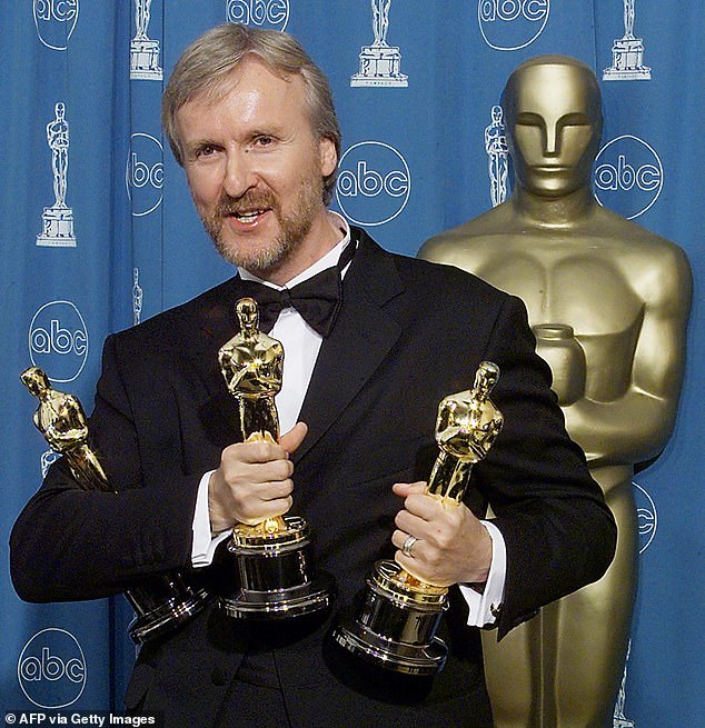 Big Winner: Director James Cameron, 68, won three Academy Awards for the film, including Best Director, Best Picture and Best Editing.  The blockbuster won 11 Oscars in total.