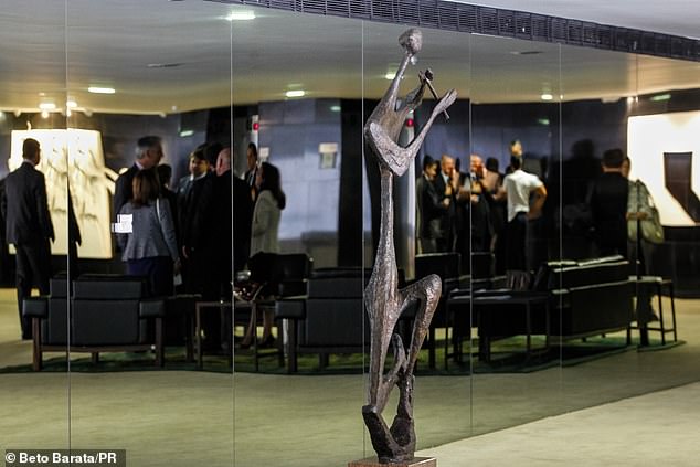 Bruno Giorgi's 'O Pied Piper' sculpture from 1962 was totally destroyed during Sunday's attack