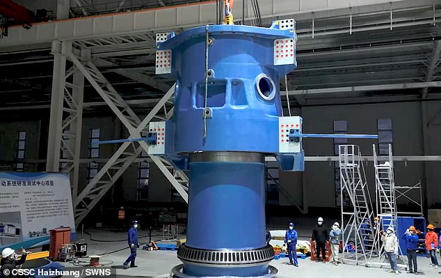 CSSC Haizhuang claims the system's design reduces vibration in the tower by 50 per cent and blades by 10 per cent