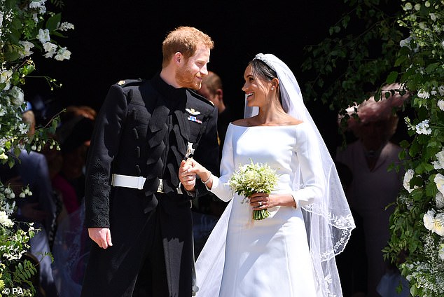 Harry and Meghan celebrate their wedding day in May 2018 despite tensions within the family and drama with Meghan's father.