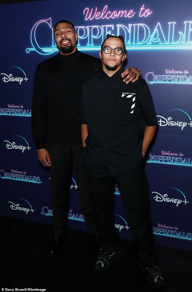 In Attendance: Diversity stars Jordan Banjo and Perri Kiely were also in attendance, both wearing comfy all-black ensembles.