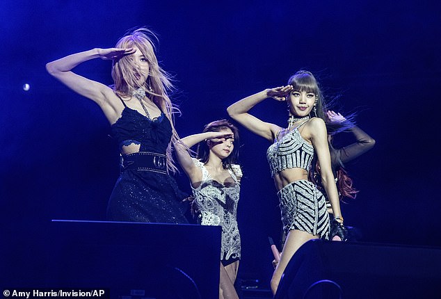 A good group: Rose, from left, Jenni Kim and Blackpink's Lisa perform at the Coachella Music and Arts Festival in Indio in 2019