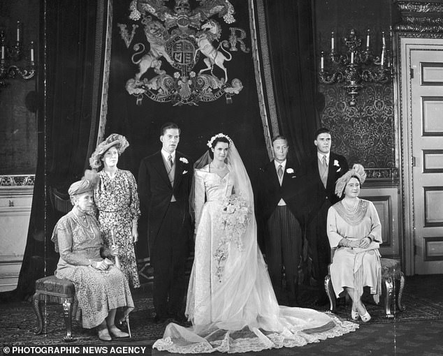 His paternal grandparents, the Earl and Countess of Harewood, were invited to a wedding reception at St. James's Palace, attended by George VI and his wife, Queen Elizabeth.