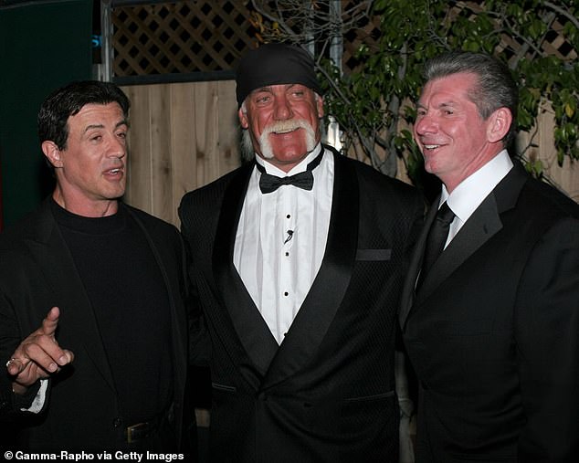 Mr. McMahon has long been a public figure, seen in 2005 with Sly Stallone (left) and Hulk Hogan.