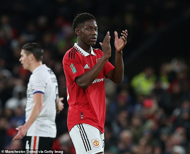 The United youngster received a standing ovation from the Old Trafford faithful after a quiet performance.