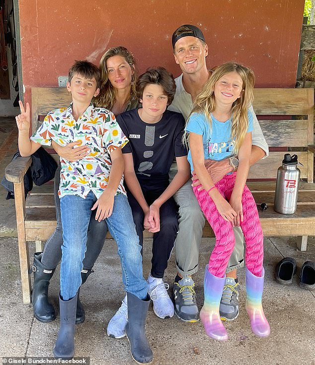 Raising their children: The former couple share two children, son Benjamin, 13, and daughter Vivian, 10, and by marrying Tom, Gisele became a stepmother to Tom's son John, 15, to whom he shares with Bridget Moynahan from a previous relationship.