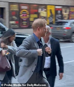 Another was heard calling out 'f***Prince Harry' as they were leaving the show, and others questioned why filming had wrapped so early.