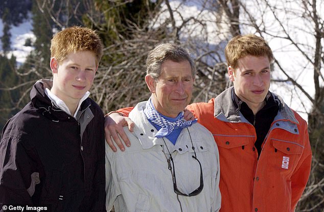 Harry posed with his brother William and father Charles on a media call on March 29, having recently overcome a bout of glandular fever in time to hit the slopes.