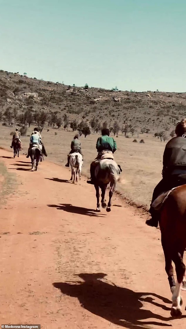 Horseback riding: Madonna hadn't done much horseback riding since being thrown from a horse in 2005, which caused her to suffer multiple fractures.