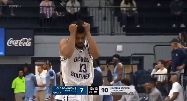 Georgia Southern players along with Essien's Old Dominion teammates were initially distraught