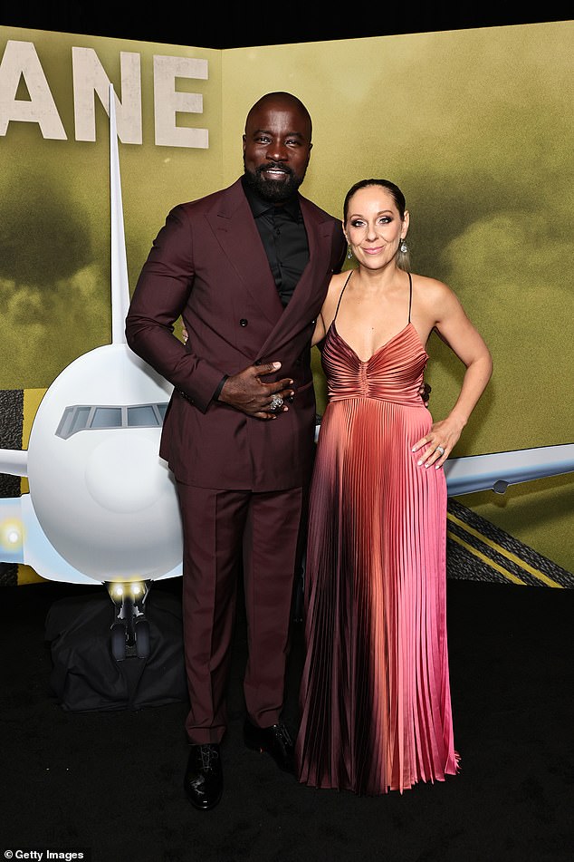 Mike and Iva: They were joined by Butler's co-star Mike Colter, 46, and his wife of 20 years, Iva, ahead of the film's debut in theaters on Friday, January 13.