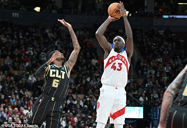 Pascal Siakam scored 28 points as Toronto beat Charlotte for its second straight win