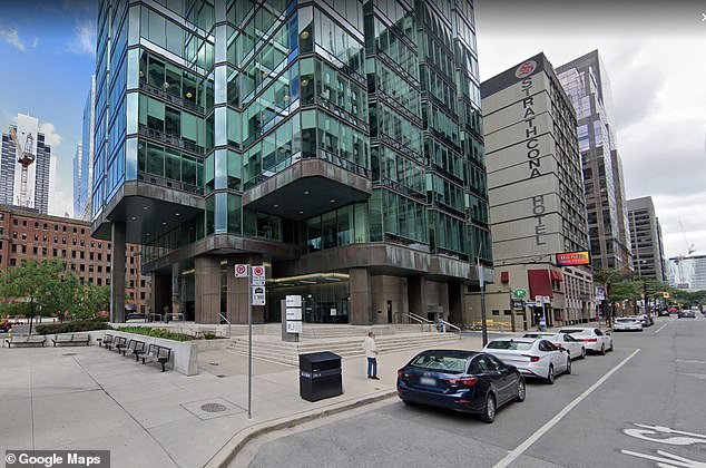 Eight teenagers will spend Christmas behind bars after allegedly murdering a 59-year-old man, known locally as Kenney, at the intersection of York Street and University Avenue (pictured).  The girls were arrested and taken into custody on Sunday and are expected to appear in court again on December 29.