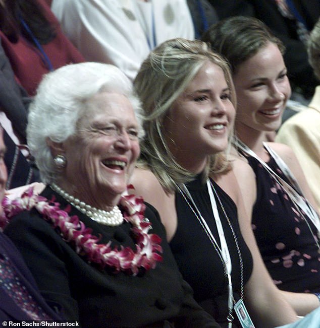 The Today presenter (pictured with her grandmother and her twin Barbara in 2000) recalled how she was wearing a yellow bikini and lying next to her sister at the time.