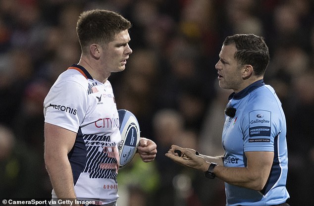 The fly half was not penalized during the match between Saracens and Gloucester on 6 January.