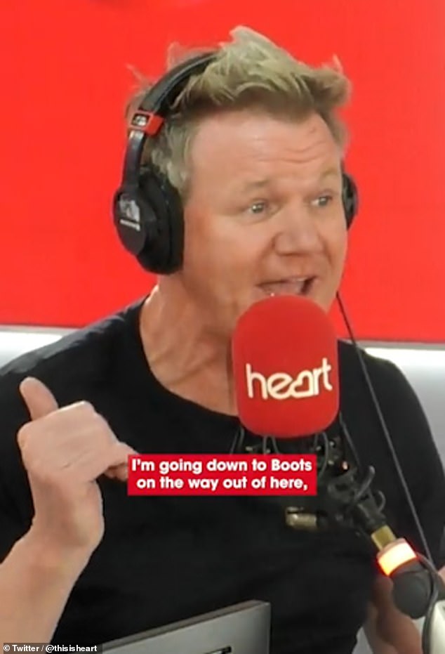 'One more on the way!'  On Tuesday's Heart FM programme, Gordon Ramsay joked that he is expecting another baby with his wife Tana, three years after welcoming his fifth child, Oscar.