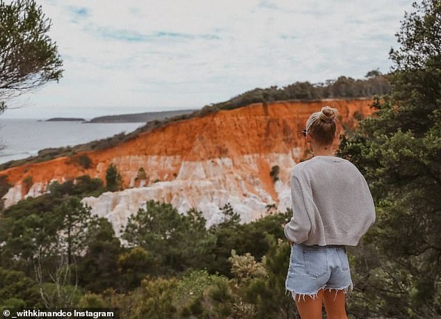 Eden, on the south coast of New South Wales, has seen a recent influx of tourists after its colorful cliffs went viral on social media.