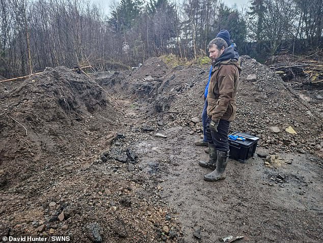 After more than 18 months of searching the grounds of Bobby's former home in Dolphinton, South Lanarkshire, Bobby's tiny coffin was found on Saturday