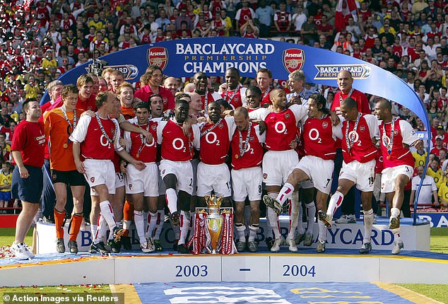 The artwork has been unveiled as Arsenal marks 20 years since their 'Invincibles' season.