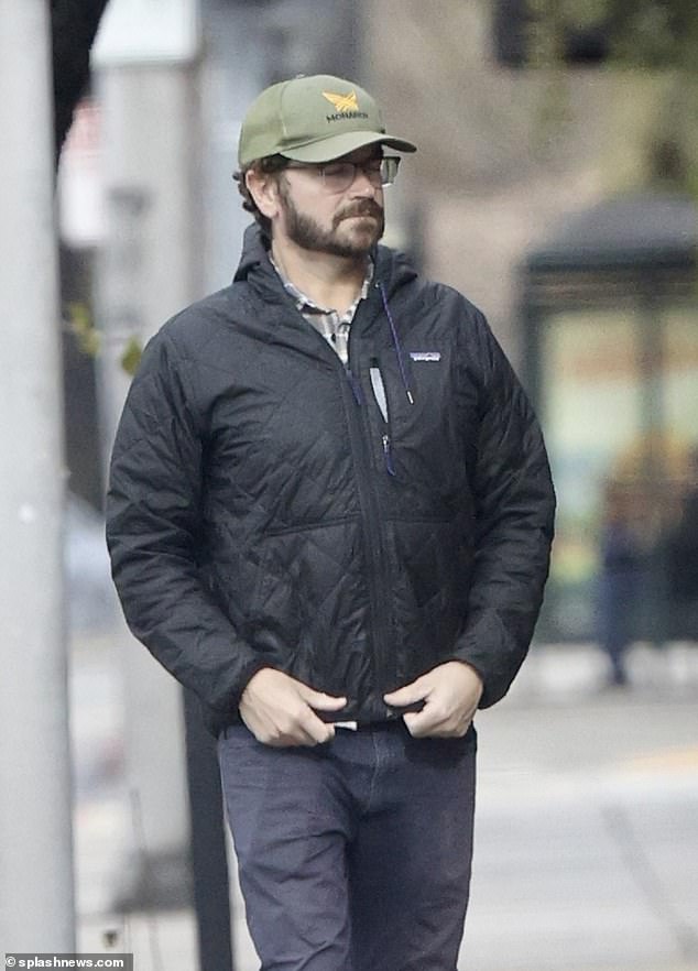 Ongoing: The That '70s Show star, 46, looked thoughtful as he strolled down a street wearing a baseball cap and bushy beard amid his legal troubles