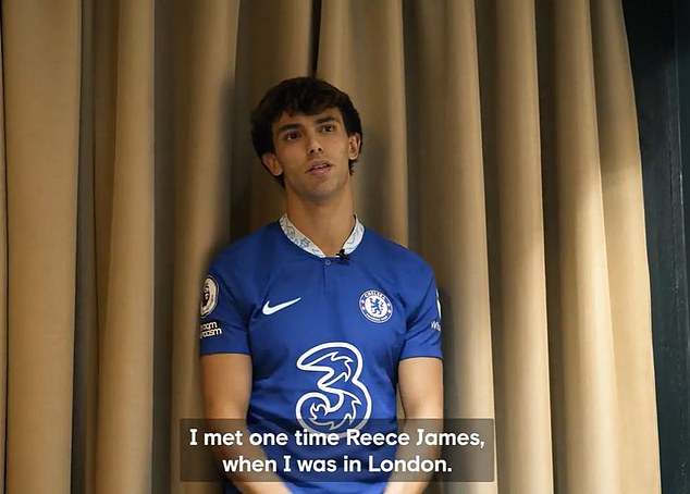 He also remembered the time he had passed Reece James during a previous trip to London.