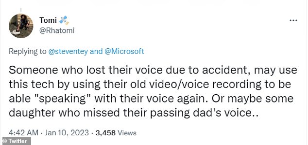 While the AI sparks fear among some users, others see the technology as a way for people who lost their voice to throat disease ALS or another injury to regain their speech