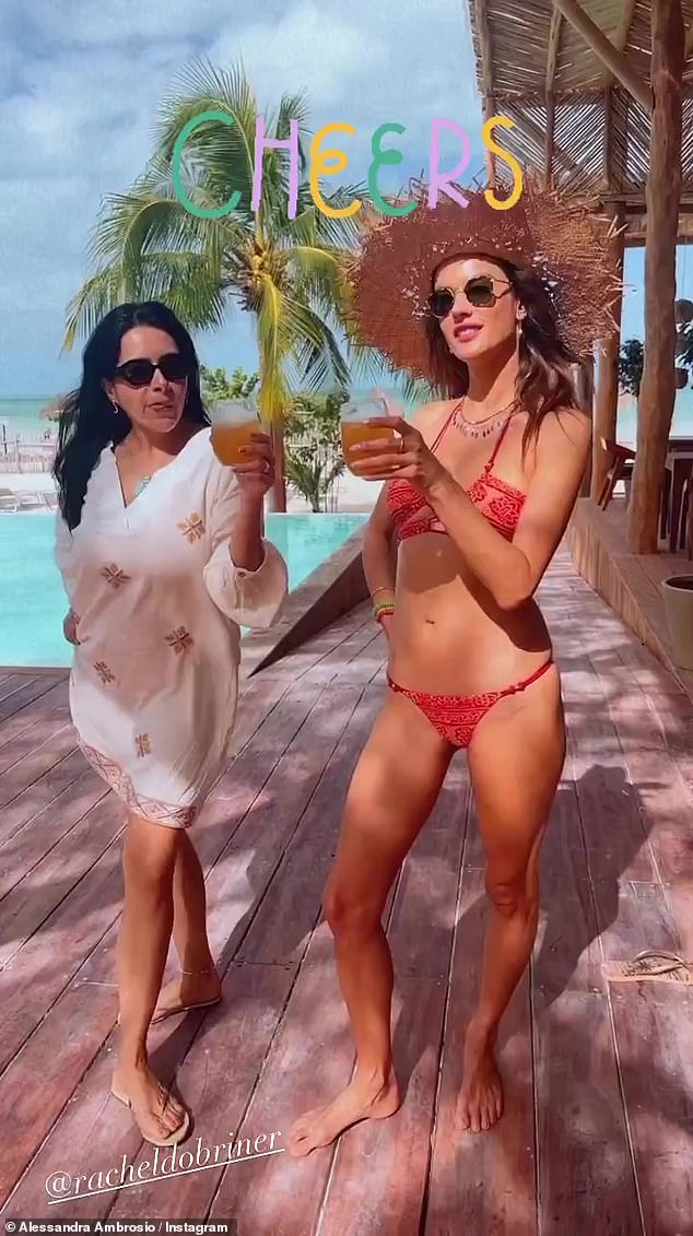 Vacation outtakes: A day earlier, Alessandra was active on Instagram as she continued to share special moments from her getaway to Mexico.