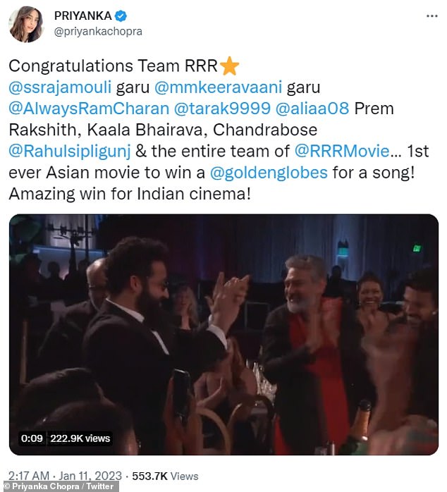 1673473511 547 India enjoys its first Golden Globe win through RRRs song