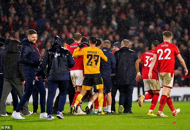 The wild celebrations of the Bosque players unleashed a massive brawl between players and coaching staff