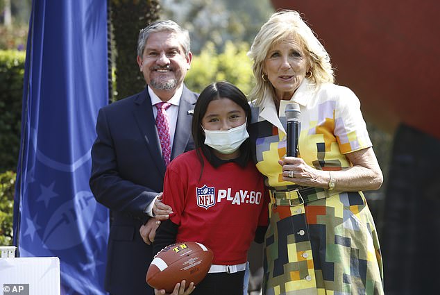 Jill Biden praised the NFL for its 'integrity' during an event in Mexico City