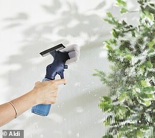 The $13 3-in-1 Squeegee with Spray (pictured) is perfect for windows, mirrors, and shower doors