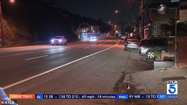 Rocks and mud blocked the four-lane highway after the incident.