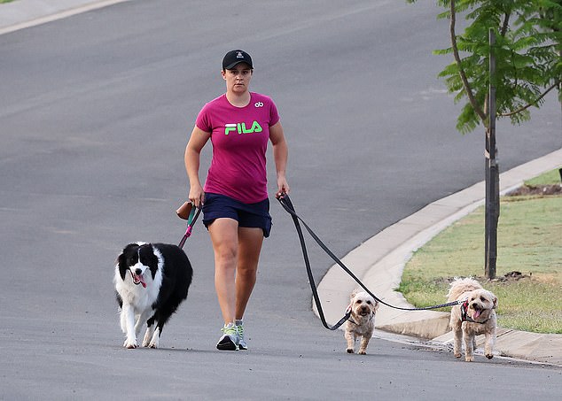 Barty has previously spoken about how her home is 'run by dogs' while discussing why she was prompted to adopt her pets, which she calls 'the wolf pack', from the RSPCA.