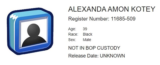 Now, less than six months later, Kotey is listed as 'not in BOP custody' on the prison system's website.  It is not clear where she is currently located.