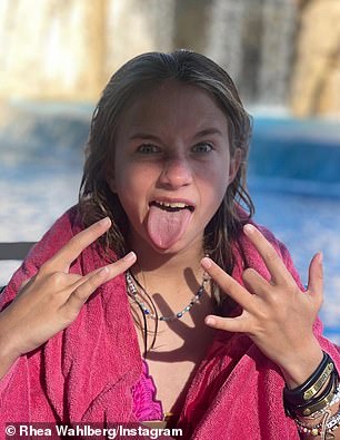 Birthday girl: Grace Wahlberg celebrated her 13th birthday on Wednesday, January 11