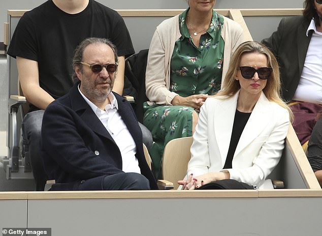 Delphine Arnault and her husband Xavier Niel, 52, attend the French Open on June 9, 2019