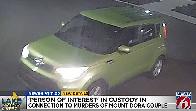 The couple's green 2019 Kia Soul was not on the property and surveillance video taken from the area showed the car speeding away in the early hours.