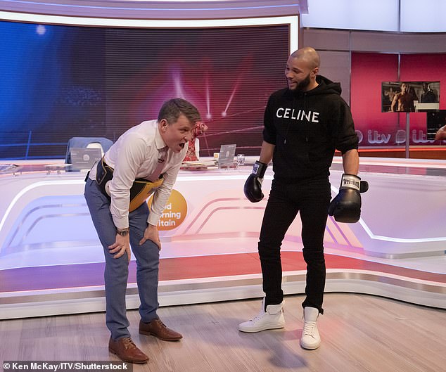 That hurts!  Chris, the son of former boxer Chris Eubank, ranked the third best British super middleweight boxer of all time, appeared on the show ahead of his fight against Liam Smith on January 21.