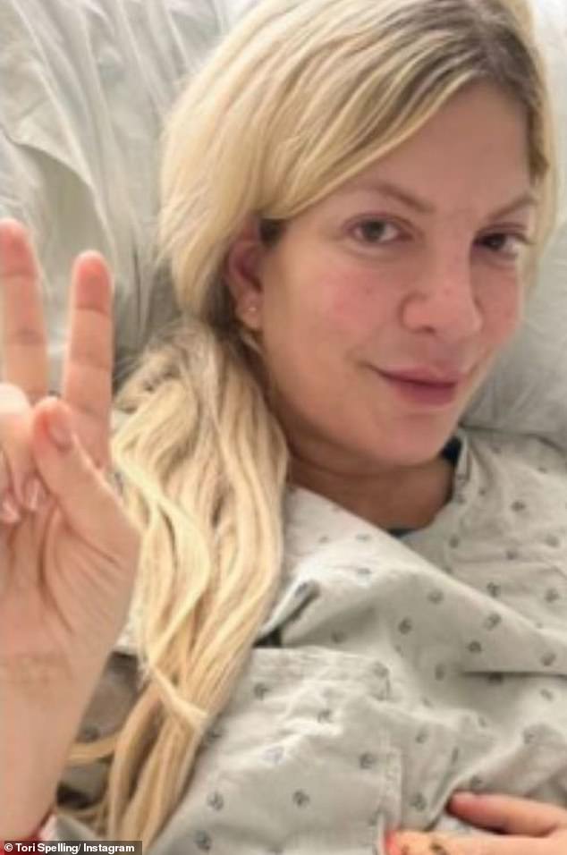 Health Scare: Beverly Hills, 90210 Actress Tori recently spent time in the hospital shortly before Christmas due to breathing difficulties.