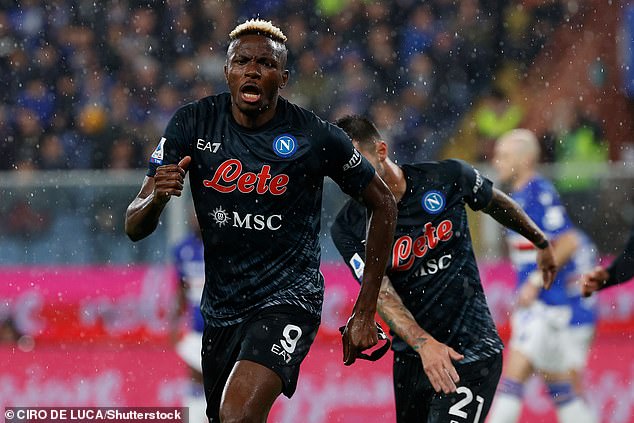 Napoli striker Victor Osimhen has been linked with United as Ten Hag searches for a striker