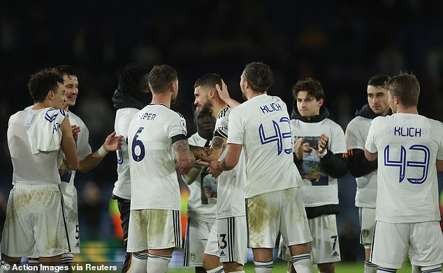 Klich's teammates at Leeds paid tribute to him after the team drew 2-2 with West Ham last week.