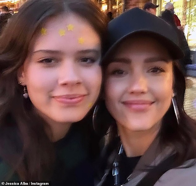 Family fun!  On Monday, the A-lister shared a series of snaps from her fun celebration, including a snap of her with her eldest daughter, Honor.