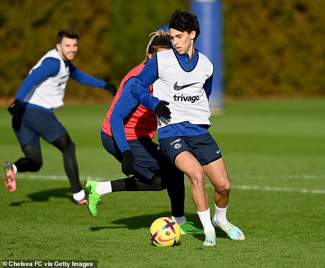 The 23-year-old was also seen training with his new teammates for the first time that day.