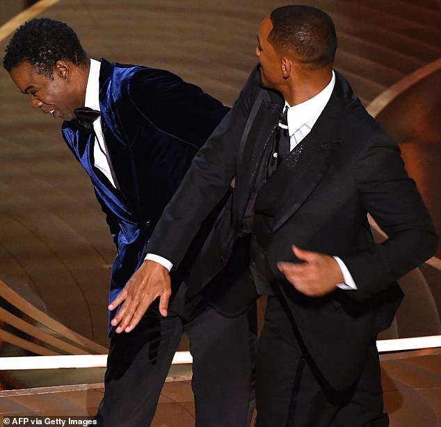 The moment: Will slapped Chris Rock on the Oscars stage last March for making a cheeky joke about his wife Jada Pinkett Smith, who shaved her head because she has alopecia.