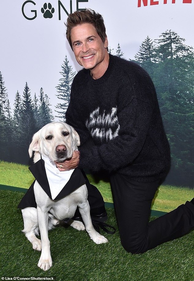 Tough: When at the Los Angeles premiere of his new Netflix movie Dog Gone on Wednesday he told Extra that rain and flooding have devastated the area