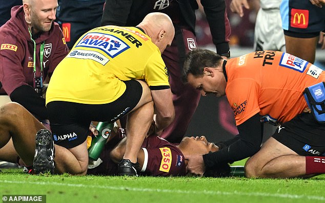 It follows Luai throwing abuse at the rising star in the Origin decider last year when the midfielder was removed.